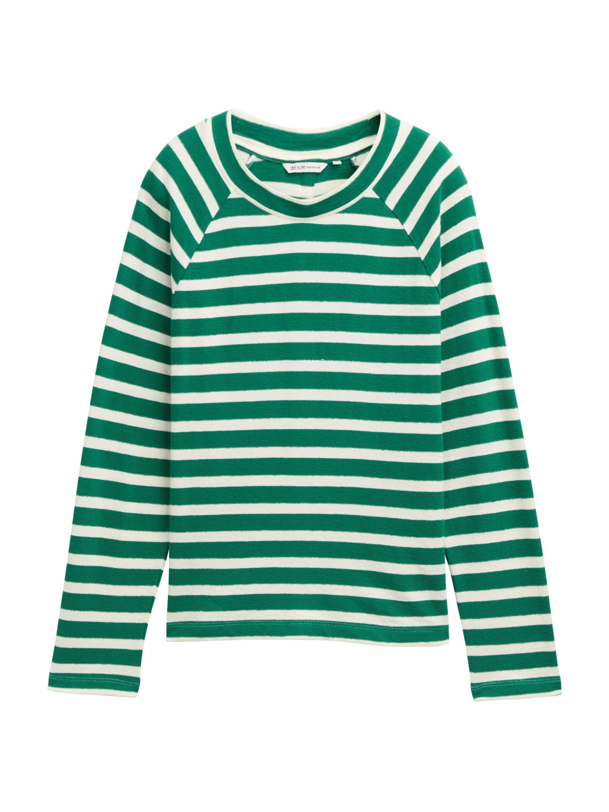 TOM TAILOR DENIM Tričko - Zelená: predná strana