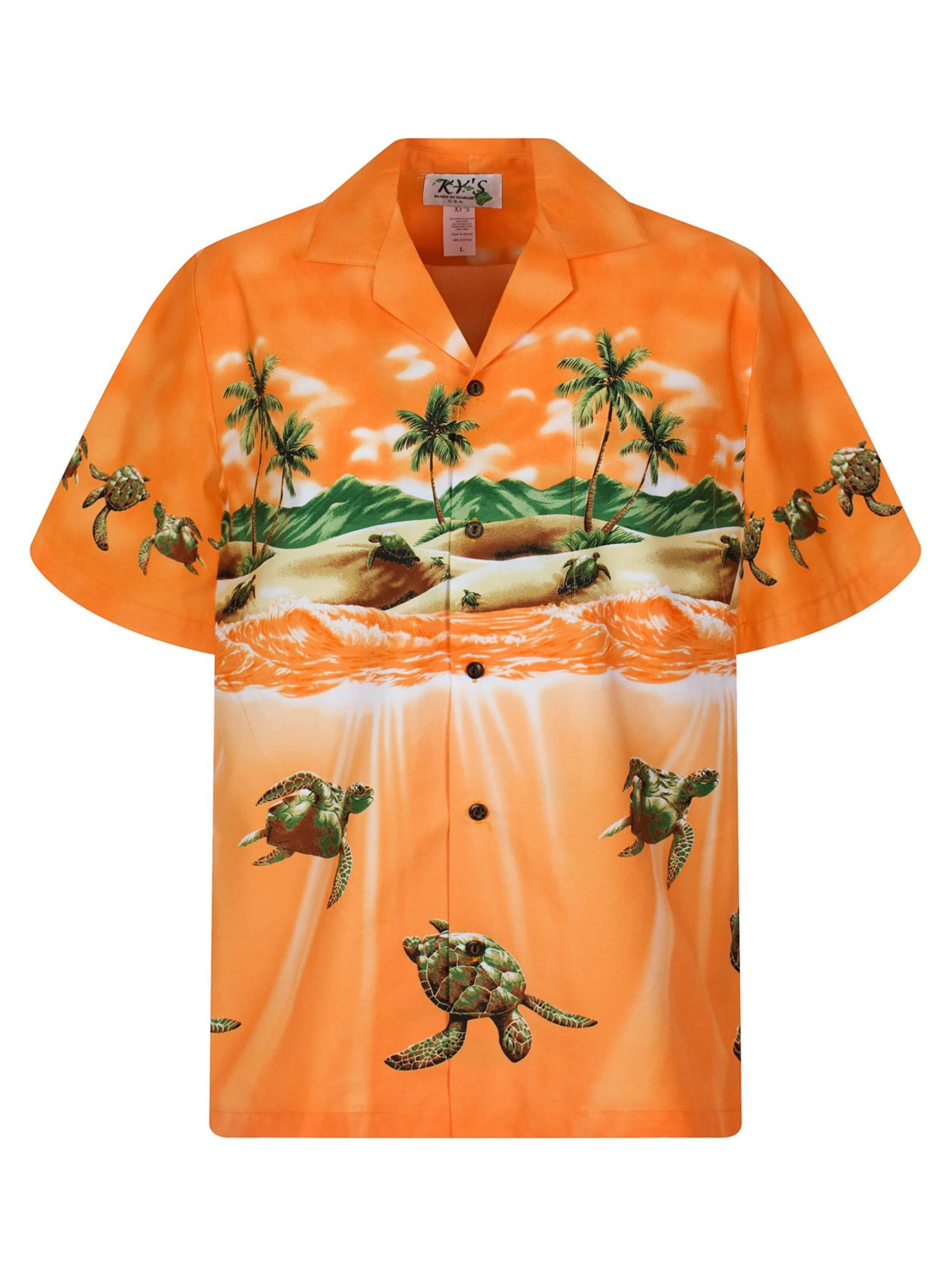 Camicia 'Turtle OLD' di KY's in arancione: frontale