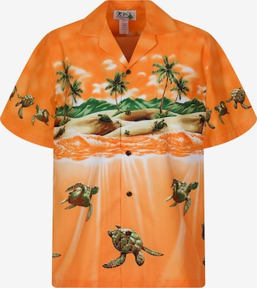Camicia 'Turtle OLD' di KY's in arancione: frontale