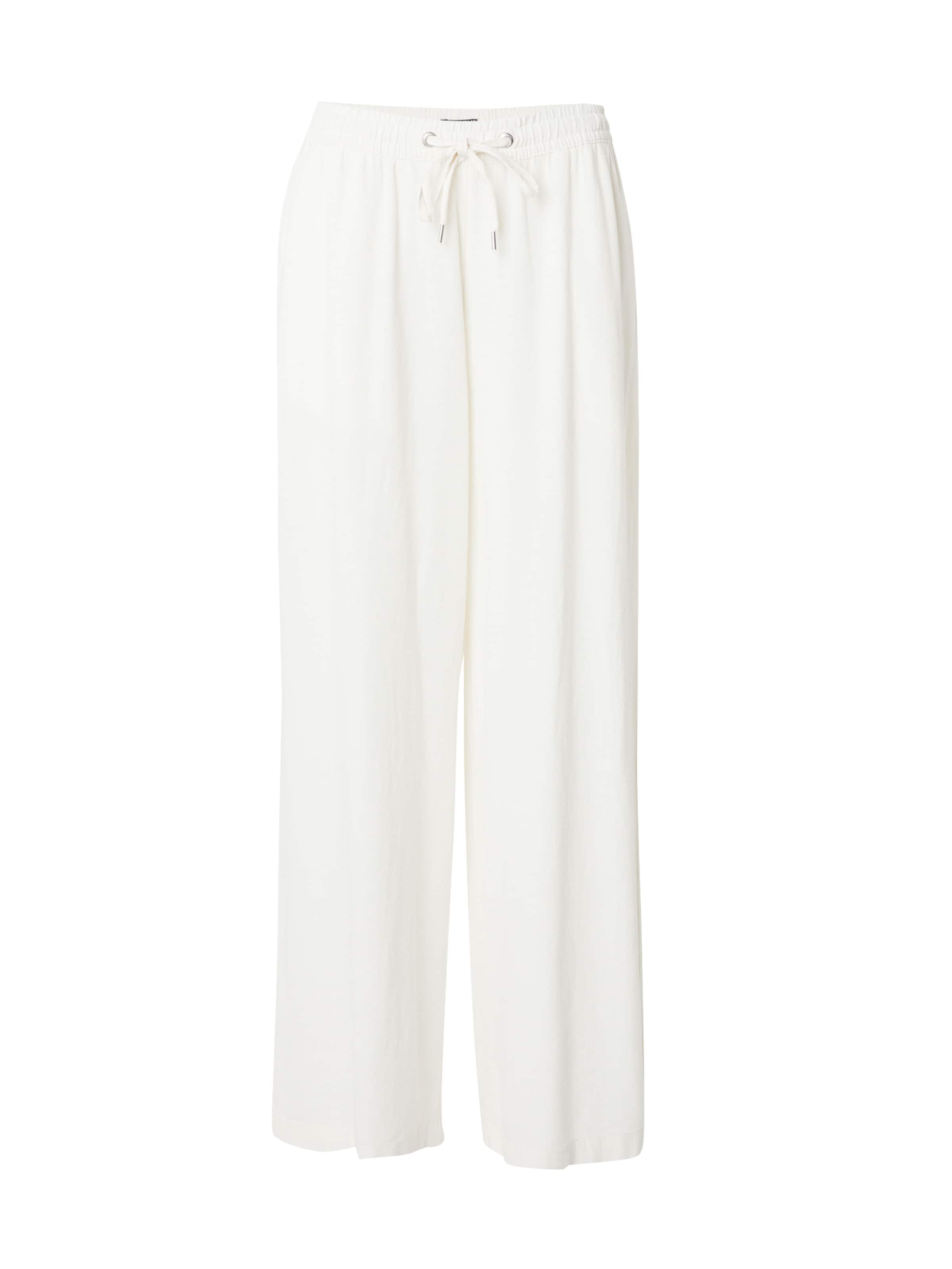 QS Zvonové kalhoty Kalhoty – bílá: přední strana