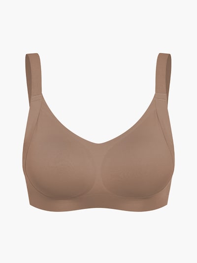 cfab (formerly creamy fabrics) Soutien-gorge 'Seamless Compact Push-Up BH' en 70 en caramel, Vue avec produit