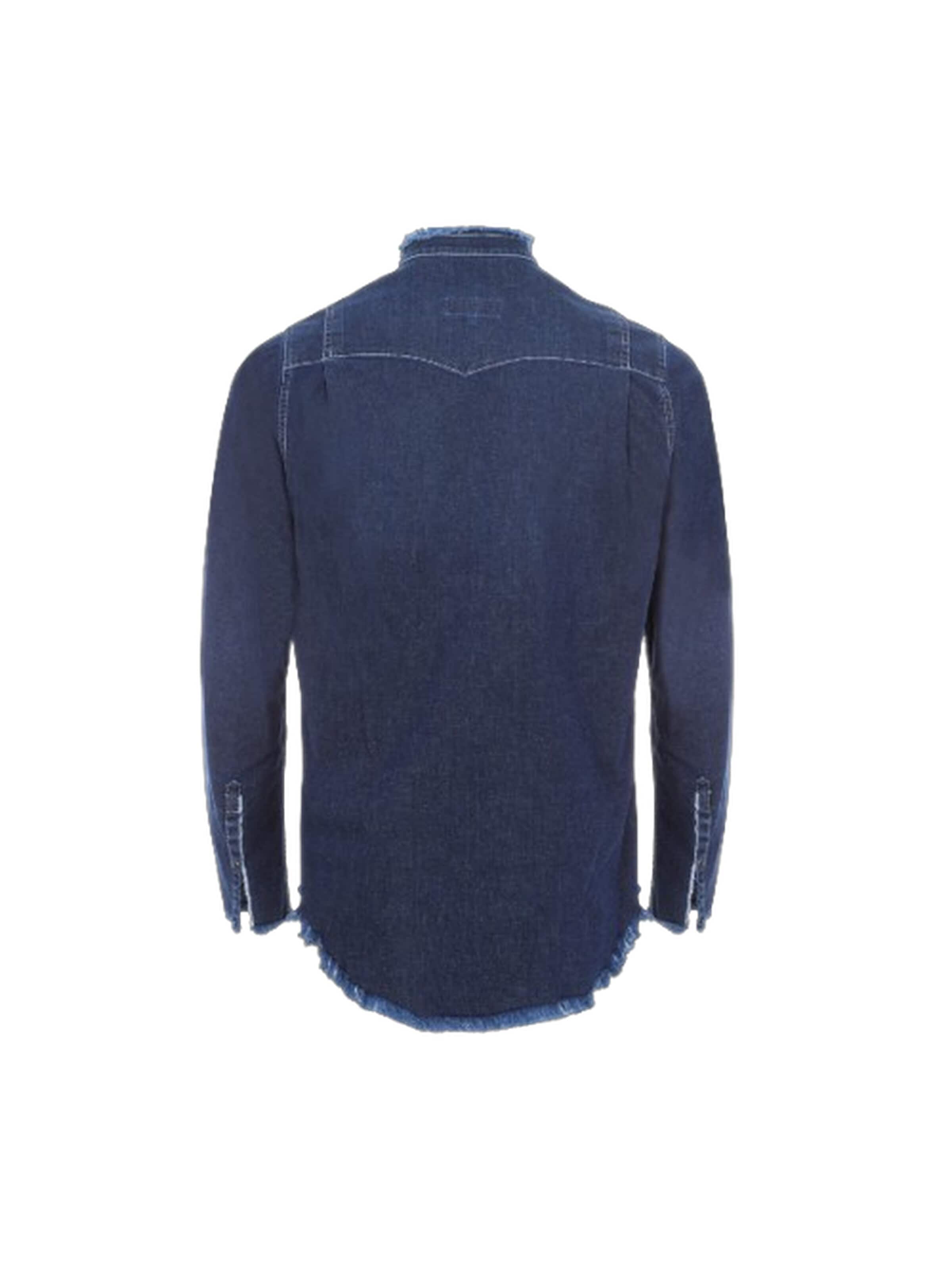 Slim fit Camicia 'HIPPY' di Yoxeone in blu