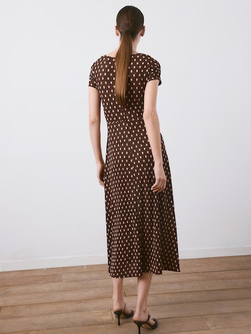 MANGOHaljina 'POMI' - smeđa boja