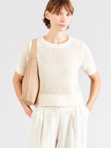 QS - Pullover em bege: frente