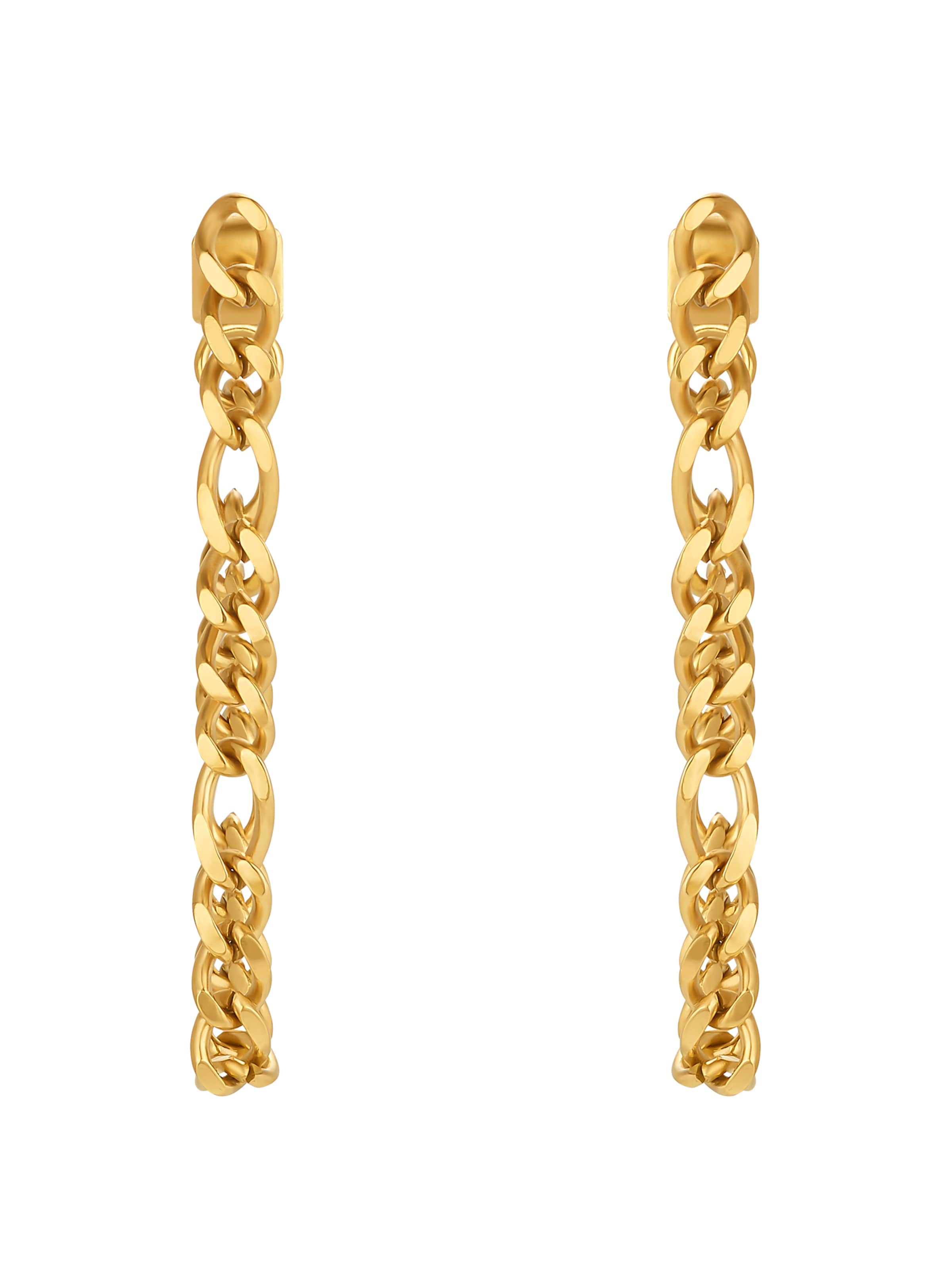 Boucles d'oreilles 'Nea' Heideman en or : devant