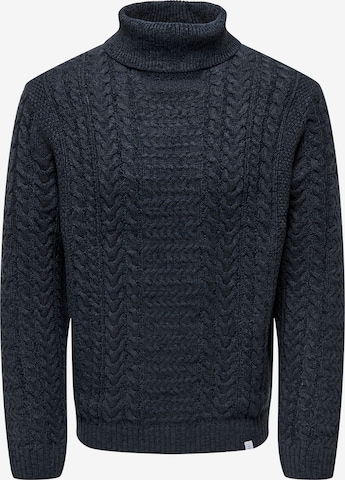 Pullover 'ONSFletcher' di Only & Sons in blu: frontale