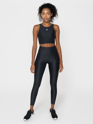 Col haut Soutien-gorge de sport 'Rhône' Horizon Athletic en noir