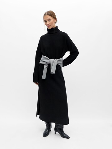 Robes en maille 'OBJJuno' OBJECT en noir : devant