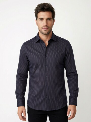 DESOTO Regular fit Button Up Shirt in Blue