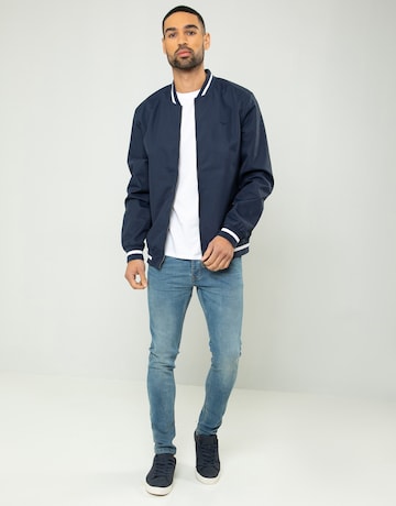 Threadbare Between-Season Jacket 'Norris' in Blue