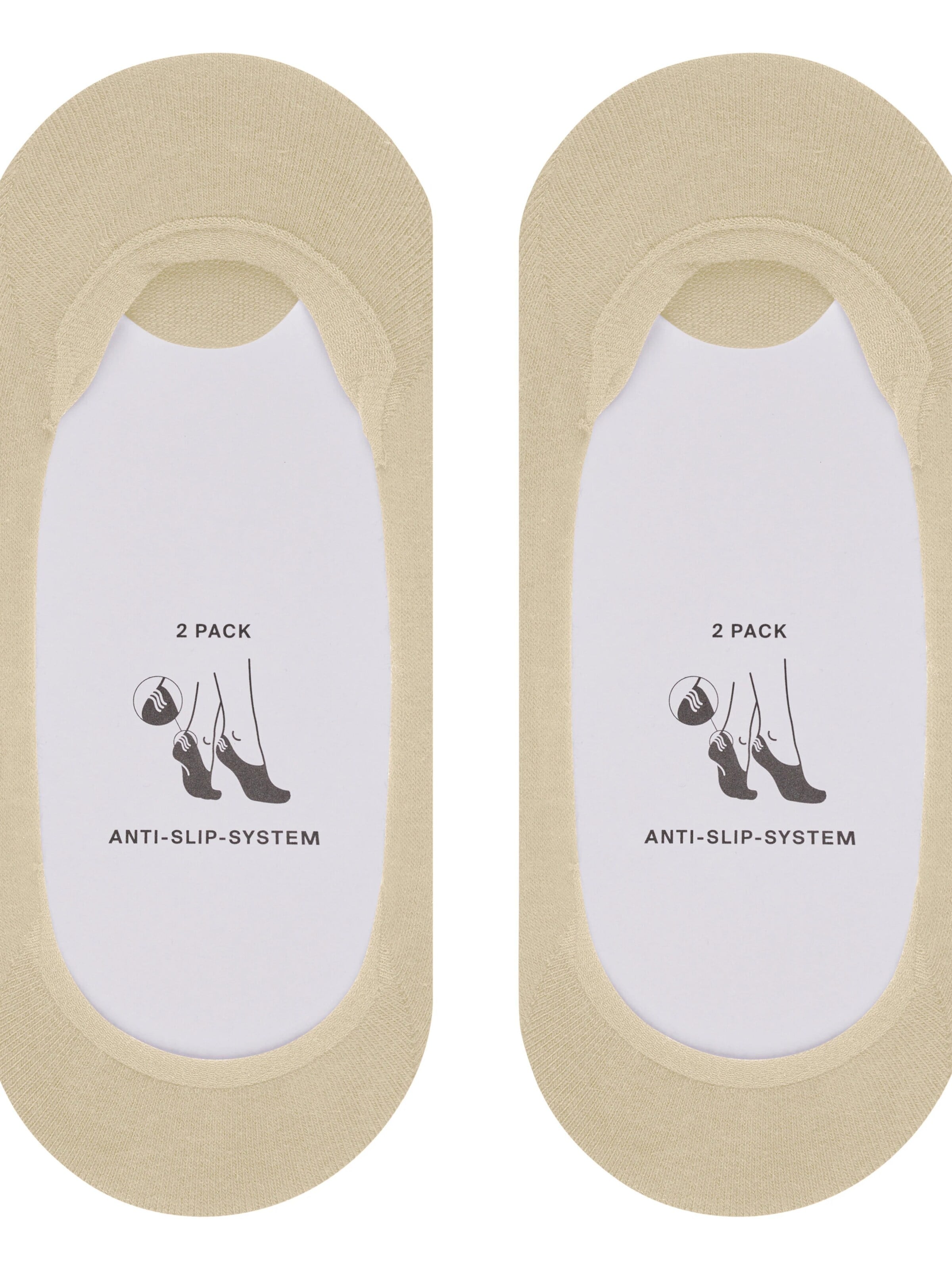 ESPRIT Socken 'Solid Low 2-Pack'‌ in Beige