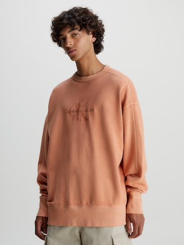 Calvin Klein Jeans Sweatshirt in Orange: front