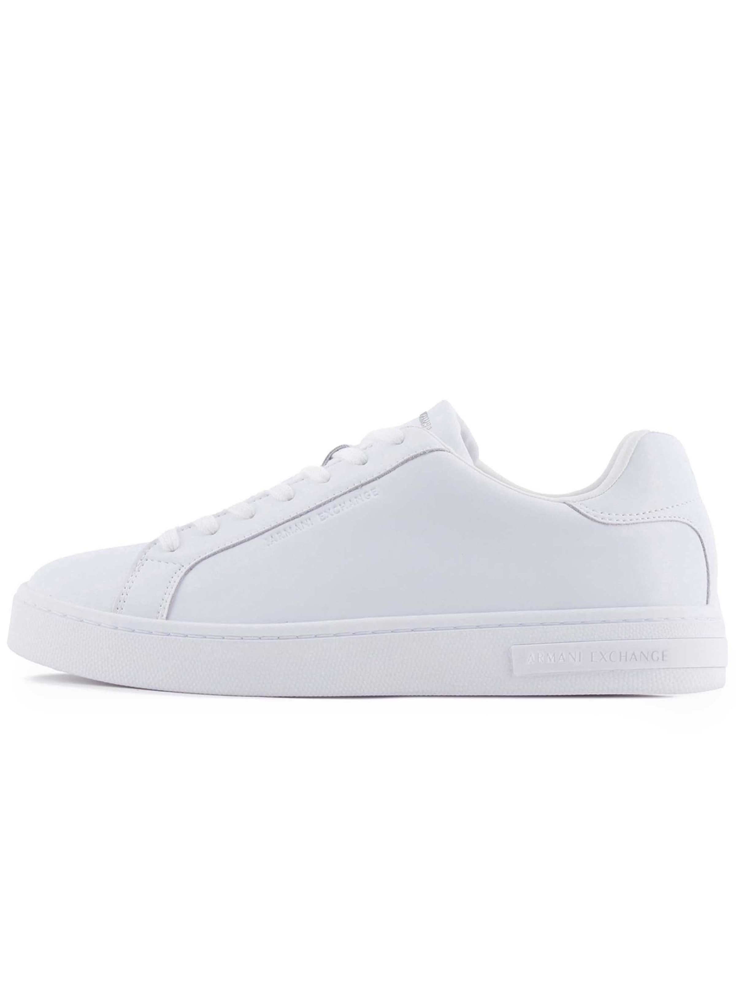 Sneaker low de la ARMANI EXCHANGE pe alb: față