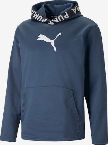 PUMA Athletic Sweatshirt in Blue: front