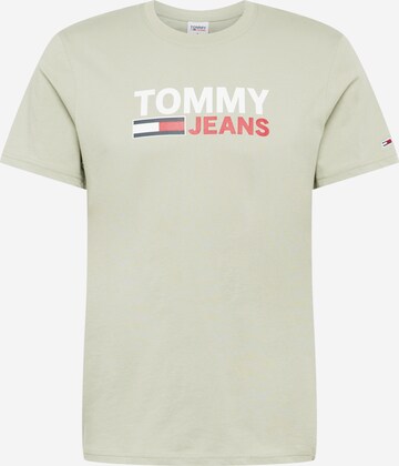 Tommy Jeans T-Shirt in Grün: predná strana