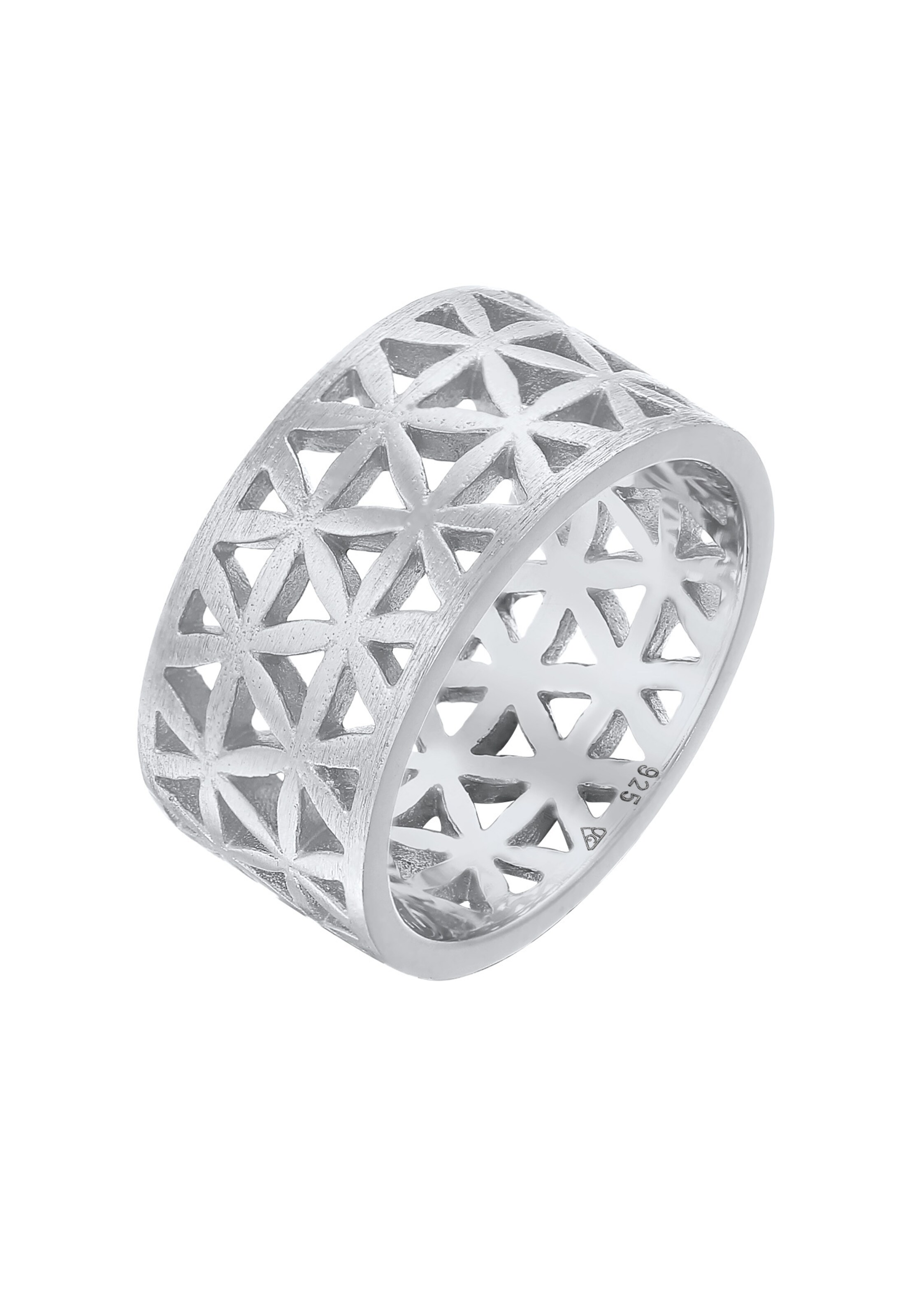 ELLI Ring 'Ornament' in Silver: front