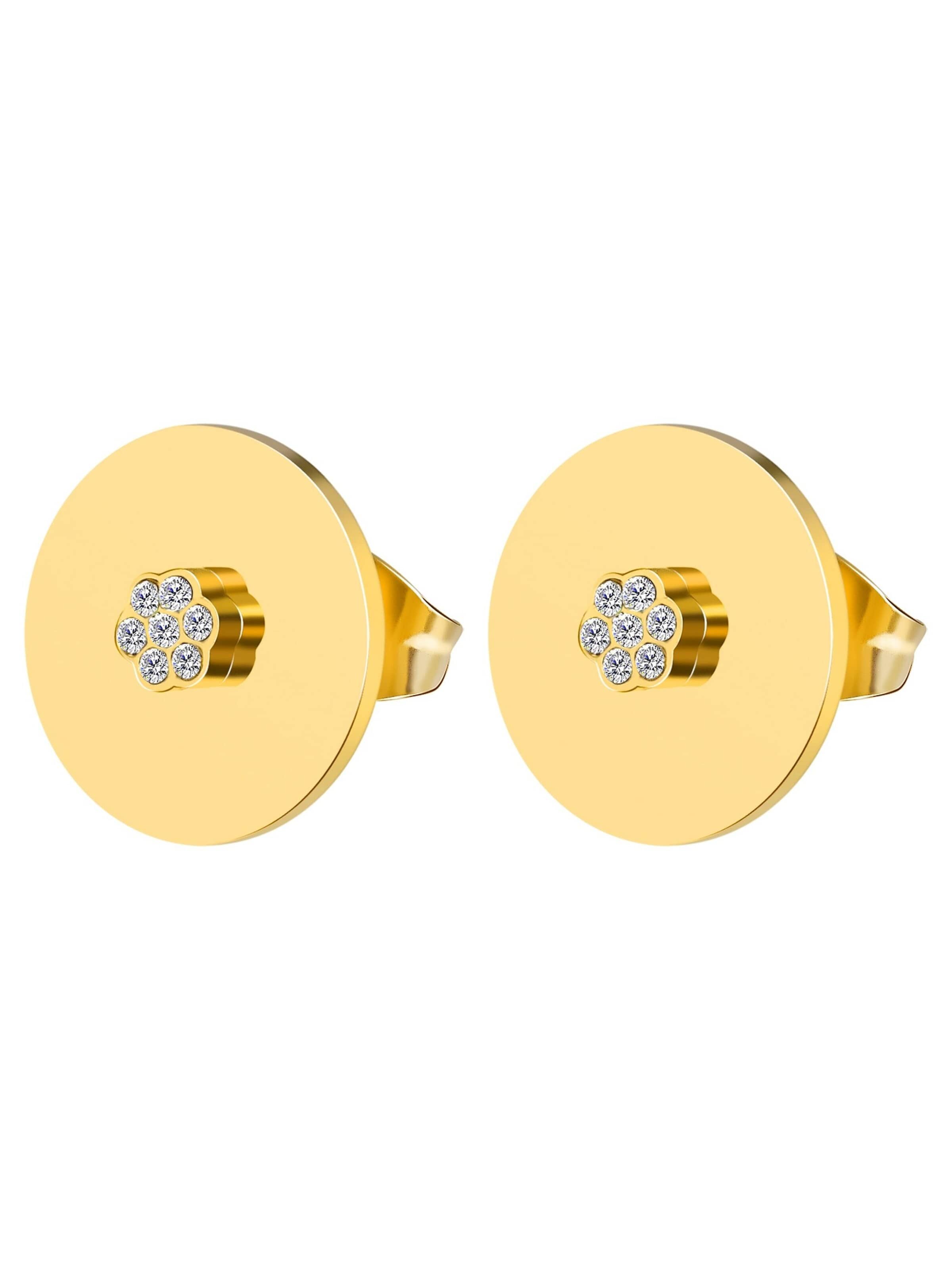 Akzent Earrings 'Julie, langlebig' in Gold