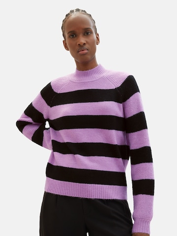 TOM TAILOR DENIM Sweater in Purple