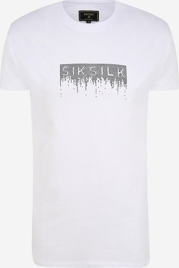 SikSilk T-Shirt en noir / blanc, Vue avec produit