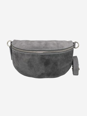 Adel Bags Gürteltasche 'Suede' in Grau: Vorderseite