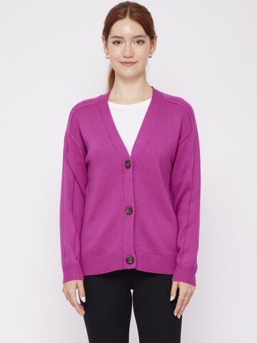 VICCI Germany Knit Cardigan in Purple: front