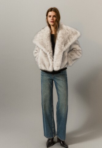 Pull&Bear Wintermantel in Beige: voorkant