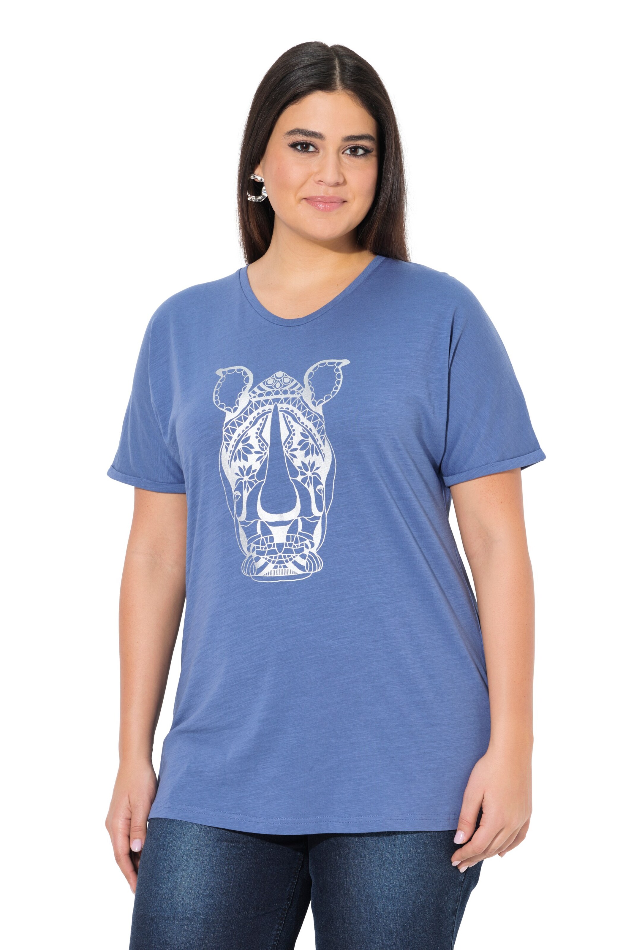 Ulla Popken Shirt in Blue: front