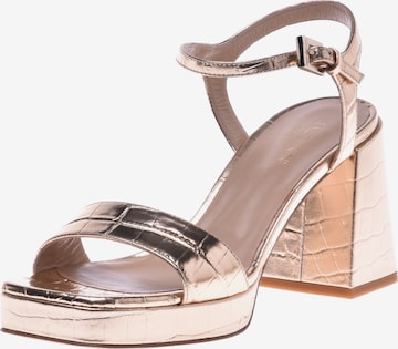 Baldinini Strap Sandals in Gold: front
