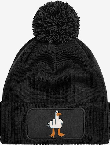 Youth Designz Mütze 'Möwe Finger' in Schwarz: Vorderseite