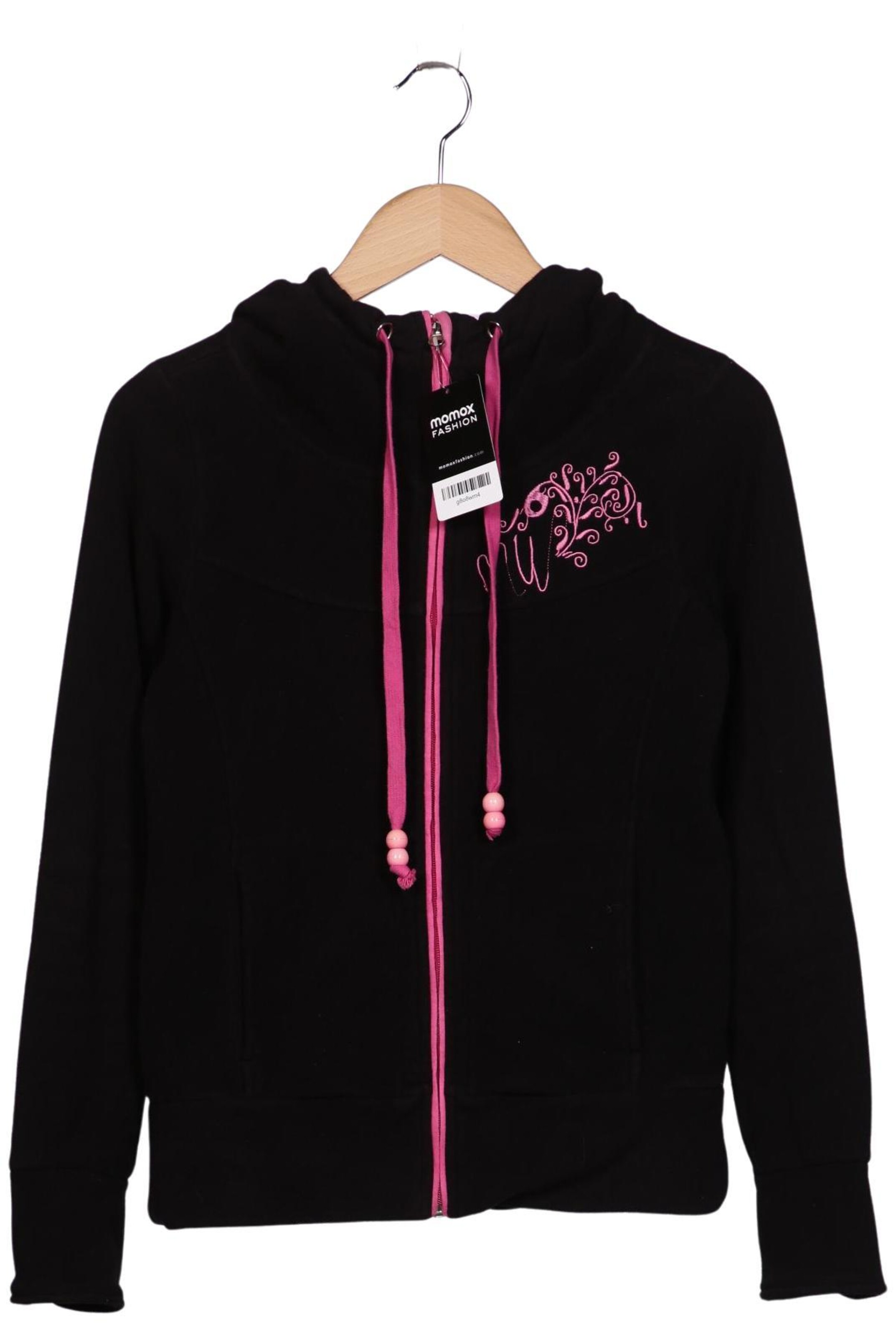 MAUI WOWIE Sweatshirt & Zip-Up Hoodie in XS in Black: front