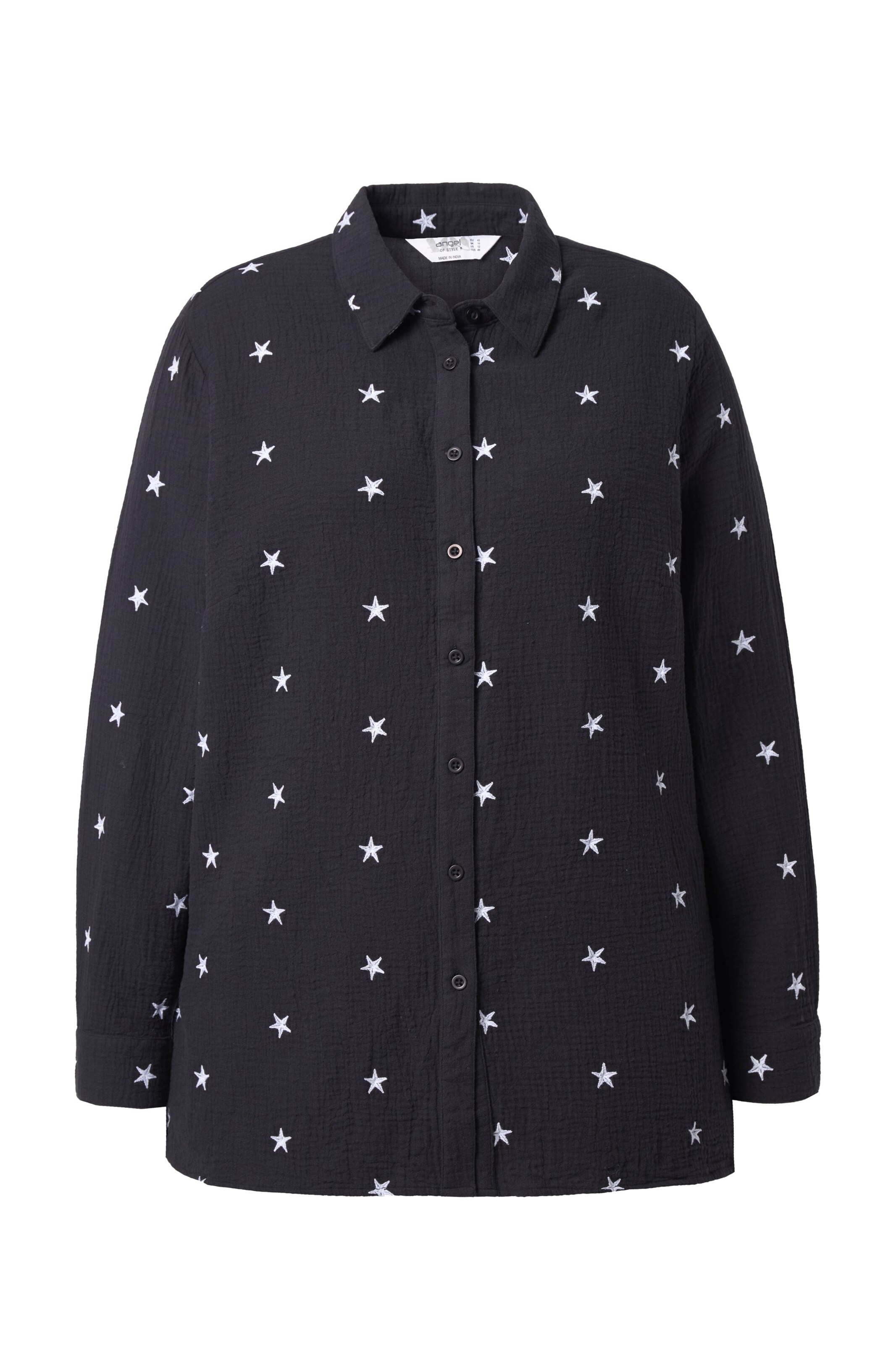 Angel of Style Hemdbluse in schwarz / weiß, Produktansicht