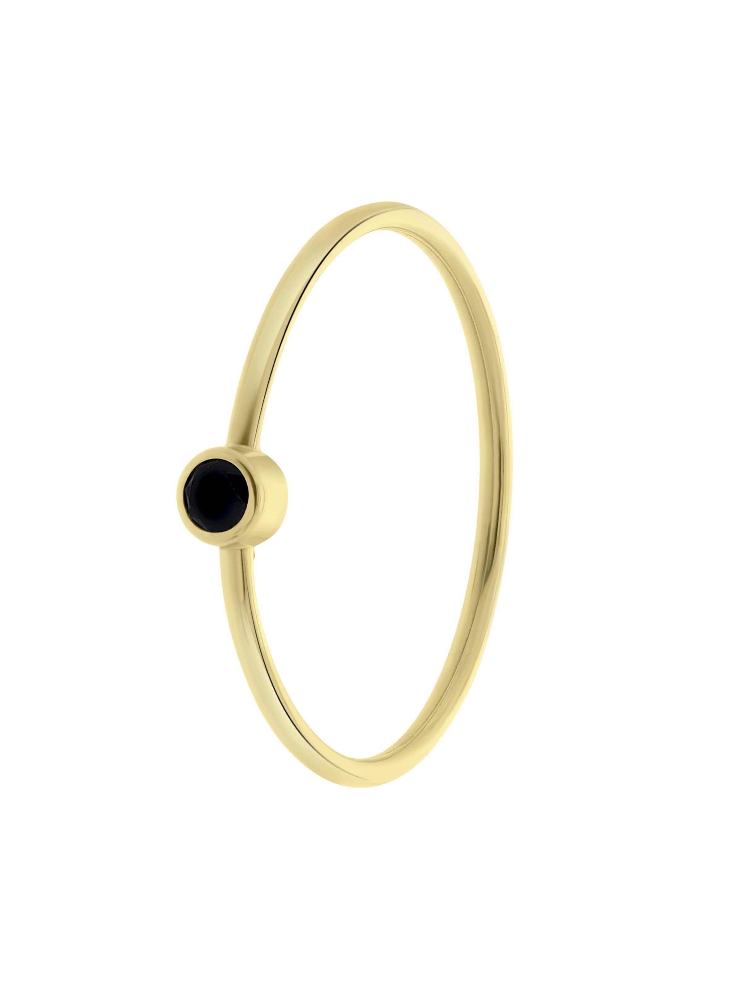 Lucardi Ring 'Klassisch' in Gold: Vorderseite