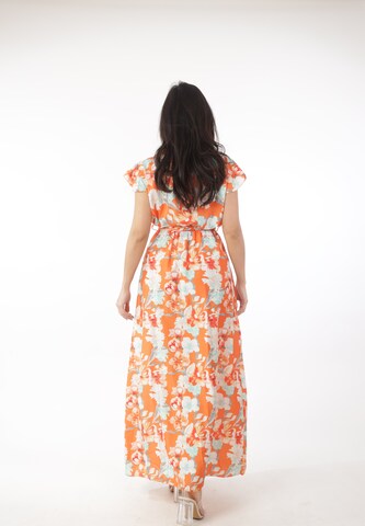Elara Shirt Dress in Orange
