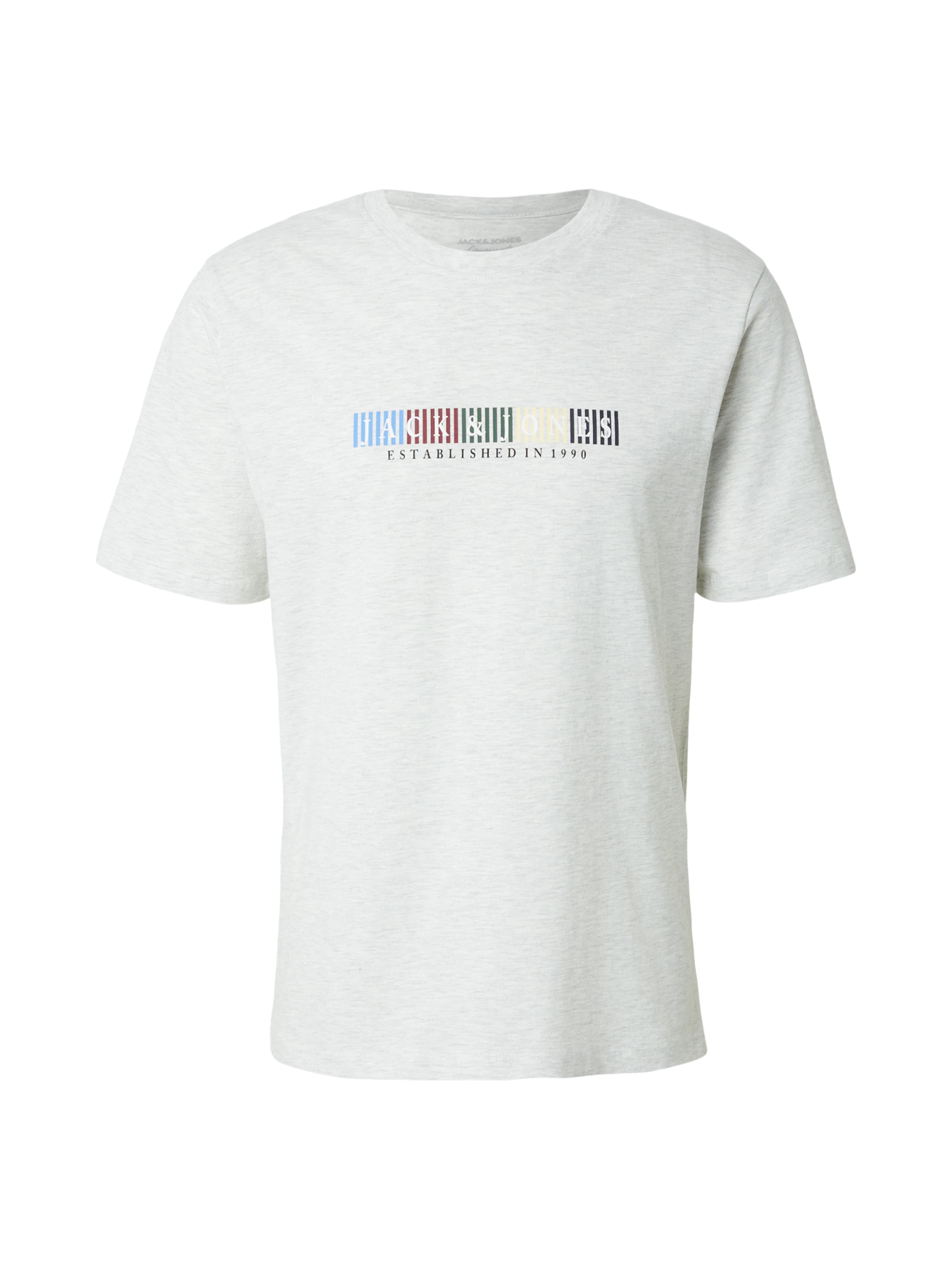 Maglietta 'JORNANTUCKET' JACK & JONES di colore blu chiaro / rosso vino / nero / bianco sfumato, Visualizzazione prodotti