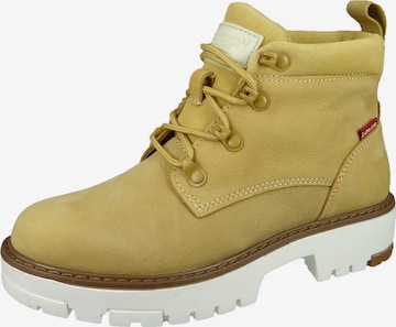 LEVI'S ® Lace-Up Ankle Boots in Yellow: front