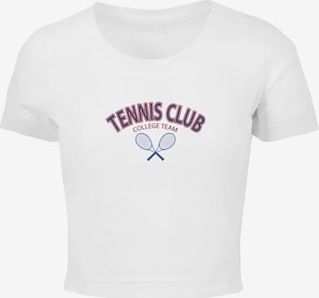 T-shirt 'College Club' Merchcode en blanc : devant
