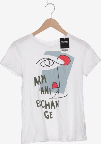 ARMANI EXCHANGE T-Shirt S in Weiß: predná strana