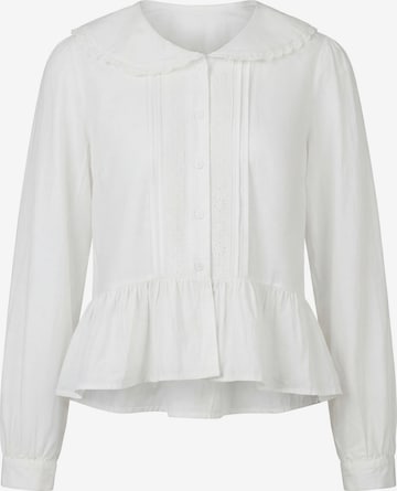 faina - Blusa em branco: frente