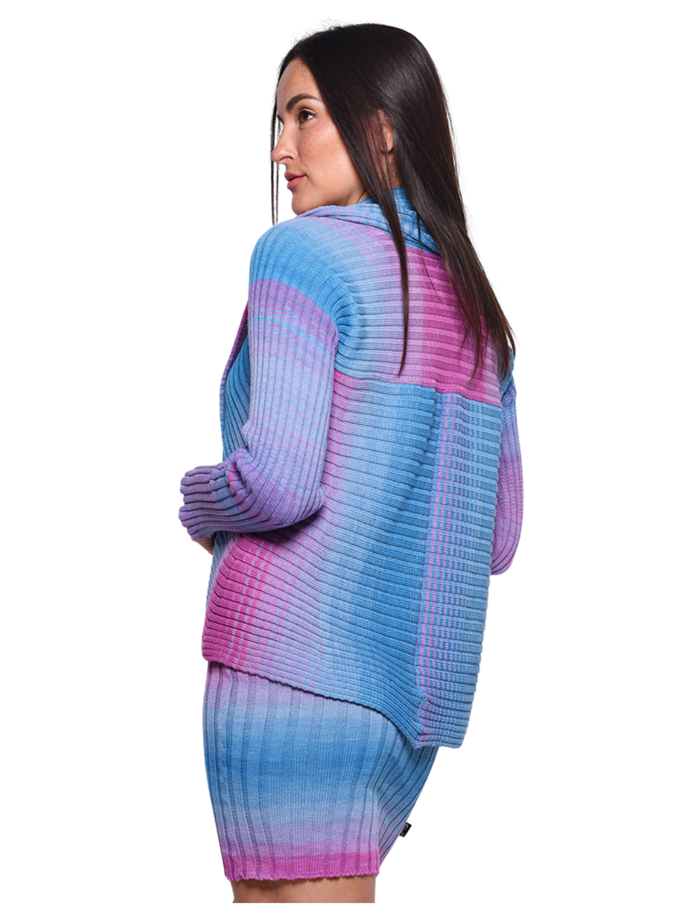 Süel knitwear - Cárdigan 'Round ribbed' en lila