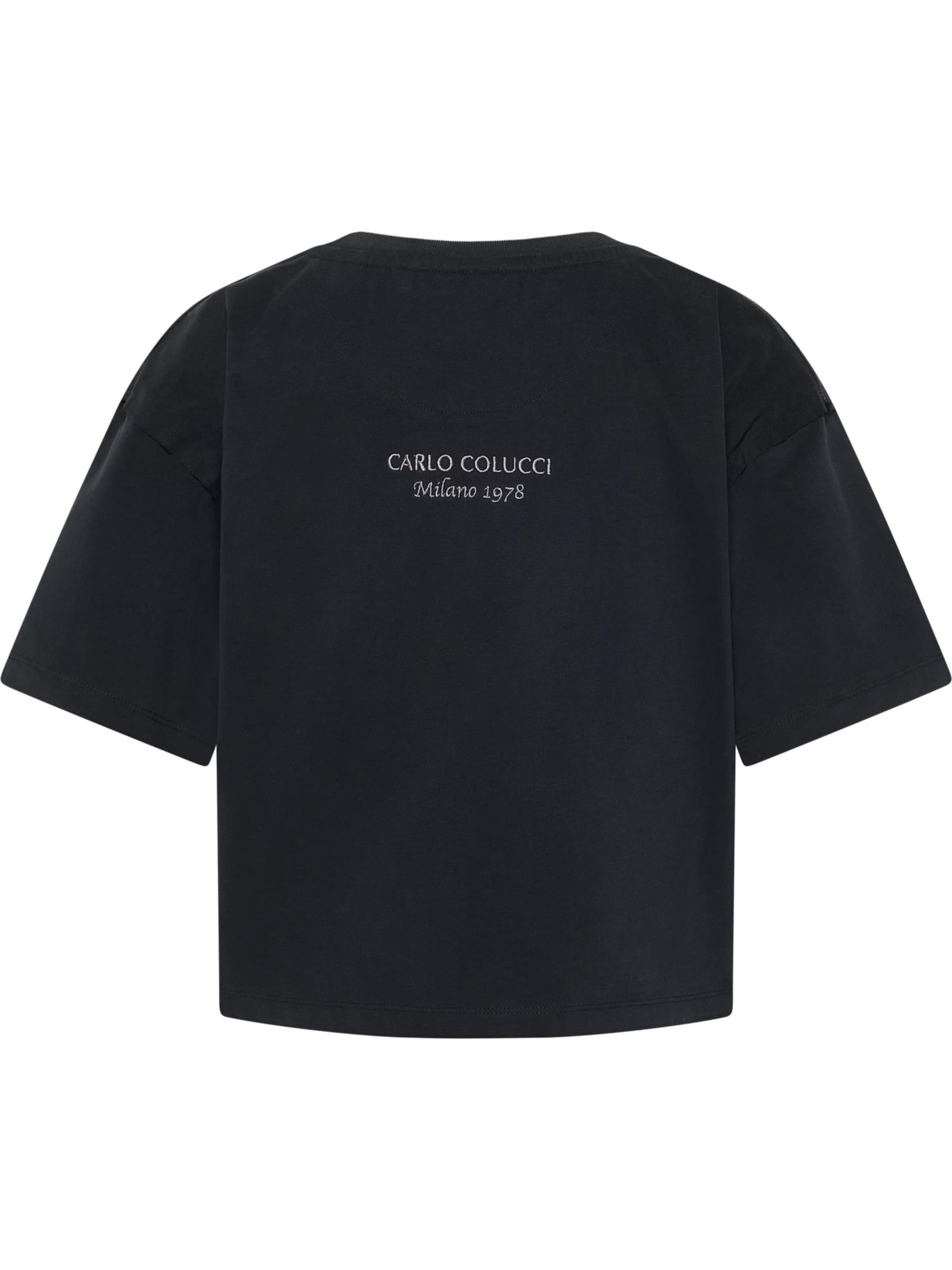 Carlo Colucci T-Shirt 'Daz' in Schwarz