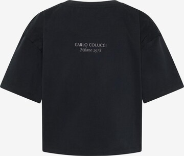 Carlo Colucci T-Shirt 'Daz' in Schwarz