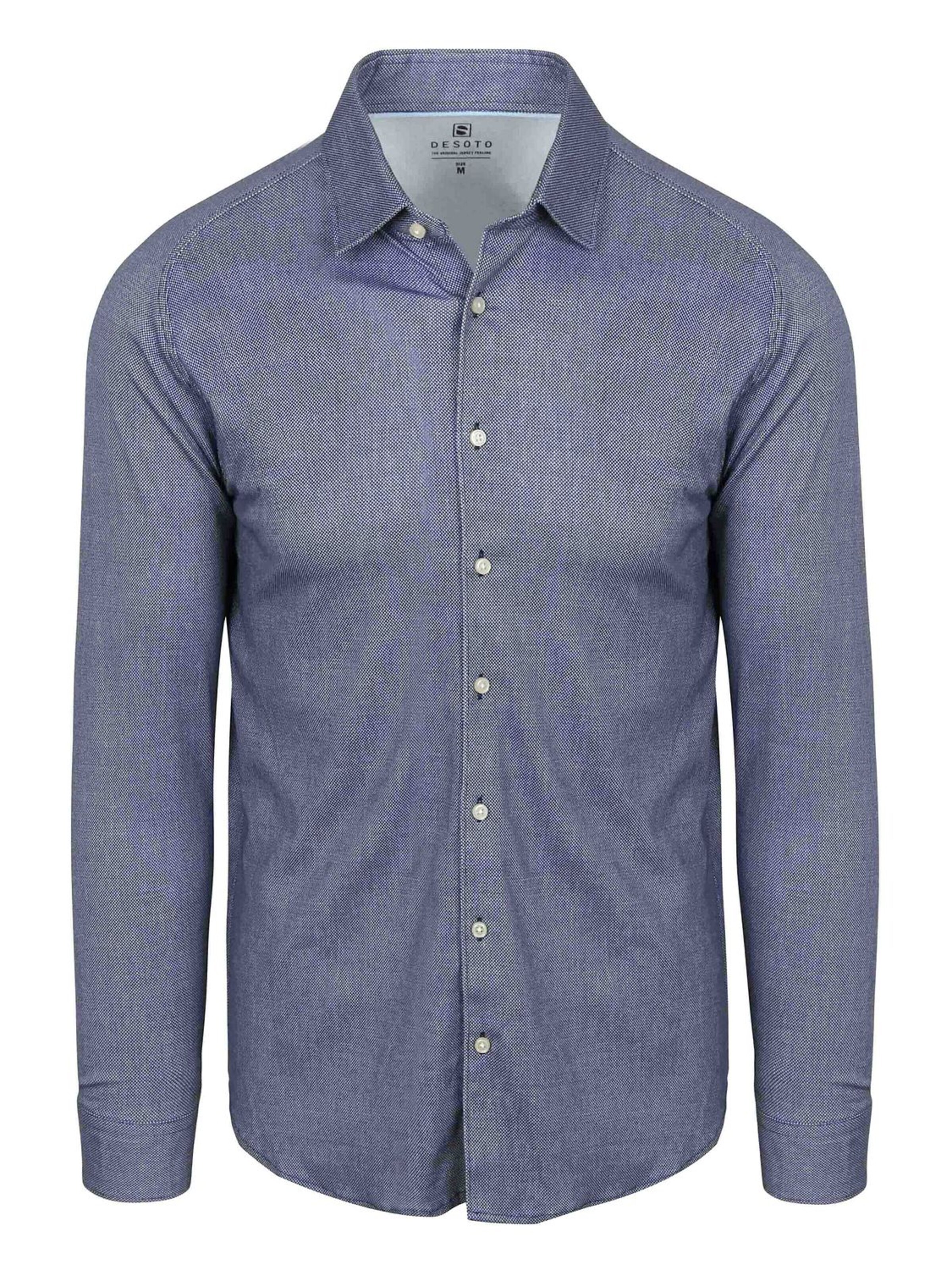 Coupe slim Chemise DESOTO en bleu : devant
