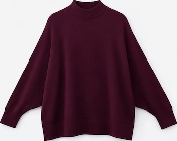 Pullover extra large di MixRay in lilla: frontale