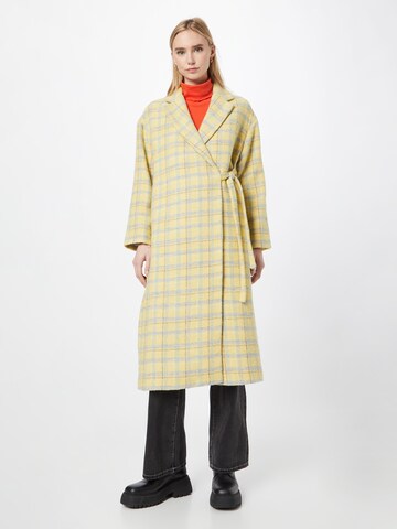 UNITED COLORS OF BENETTON Přechodný kabát – žlutá: přední strana