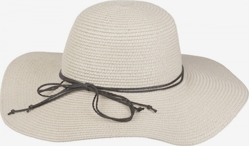 styleBREAKER Hat 'Floppy Sonnenhut mit schmalem Zierband und Schleife' in Beige: front