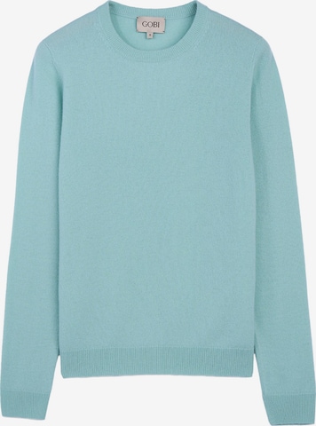 GOBI Cashmere Neulepaita 'Women's Essential Cashmere Crewneck Sweater' värissä sininen: etupuoli
