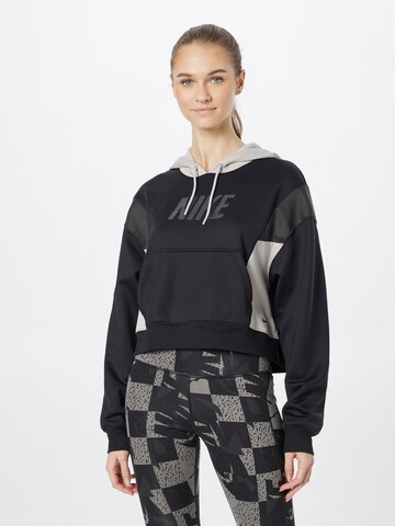 NIKE Sports sweatshirt in Black: front