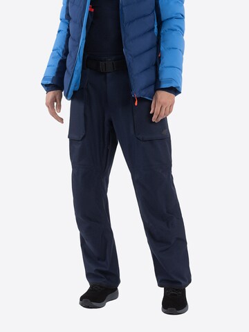 Regular Pantalon de sport 4F en bleu : devant