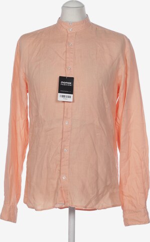 HUGO Red Button Up Shirt in S in Orange: front