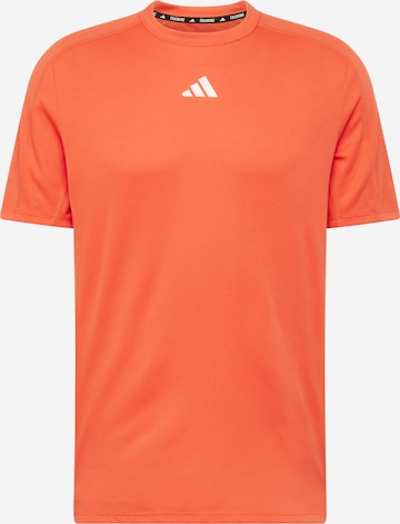 T-Shirt fonctionnel 'Workout' ADIDAS PERFORMANCE en rouge : devant
